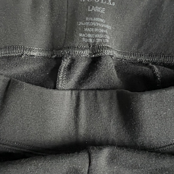 Woolx Stella Everyday Black Women's Leggings Size Large - Picture 4 of 4